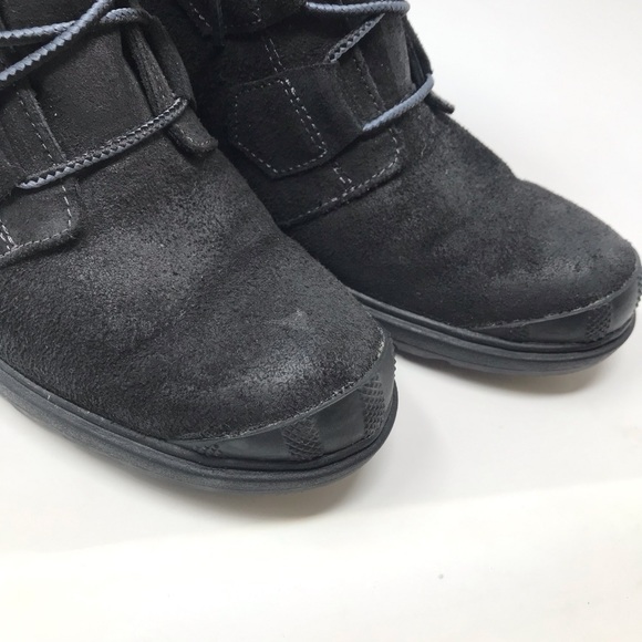 Sorel Toronto Waterproof Leather Suede Lace Up Wedge Snow Winter Boots 7.5 black - Picture 9 of 14